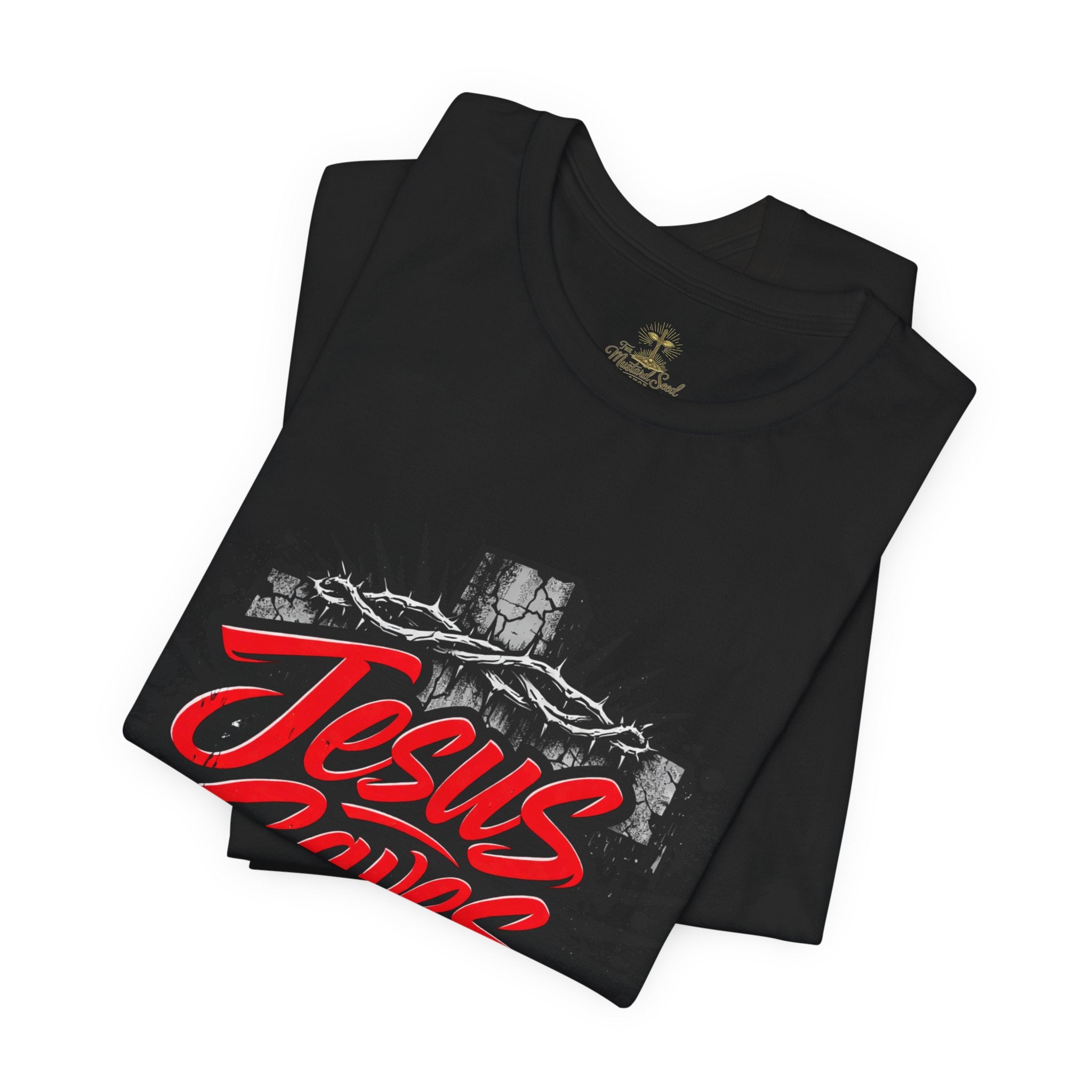 Jesus Saves Cross T-Shirt — Bold Graphic Christian Tee