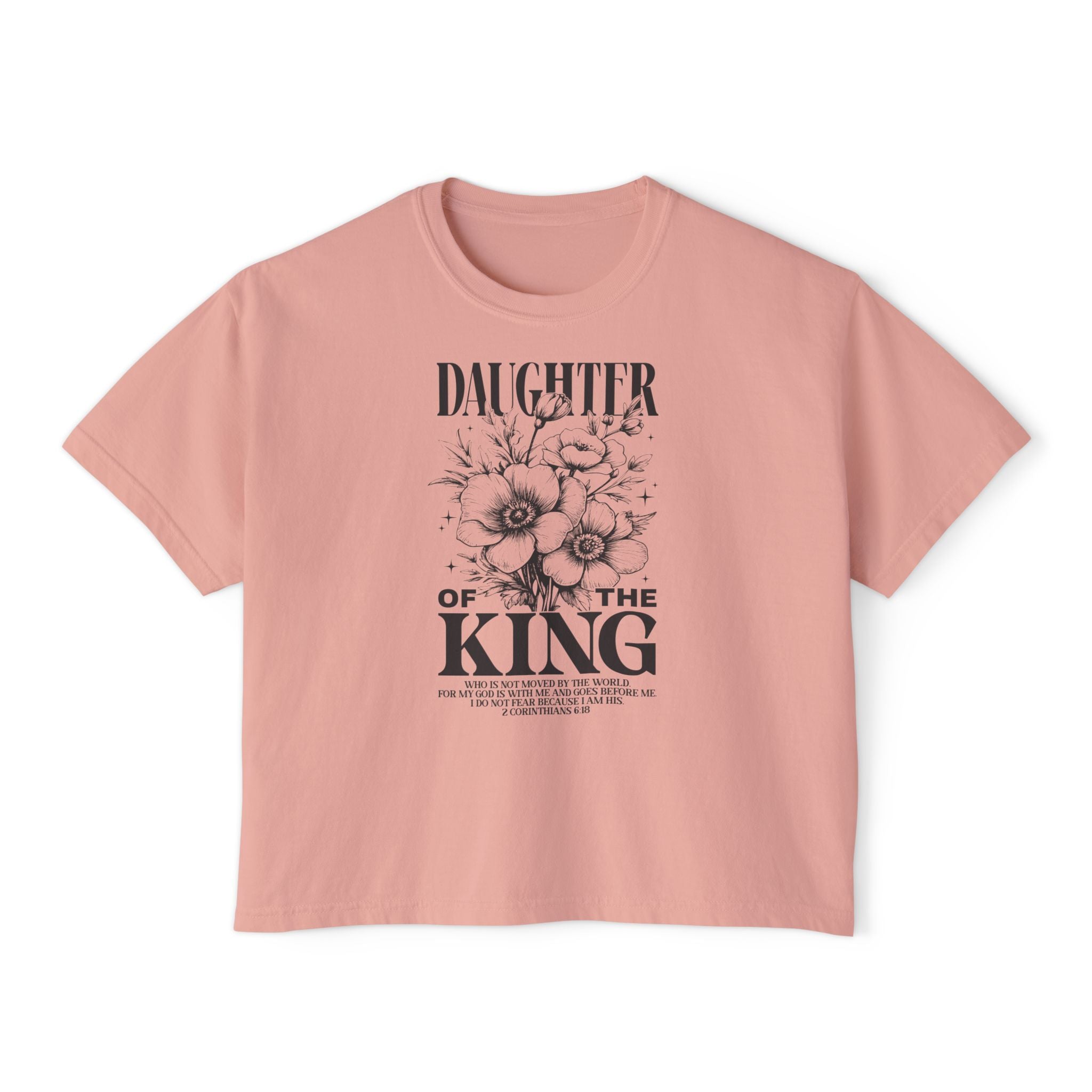 Daughter of the King Floral Boxy Tee
