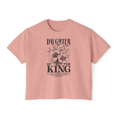 Daughter of the King Floral Boxy Tee