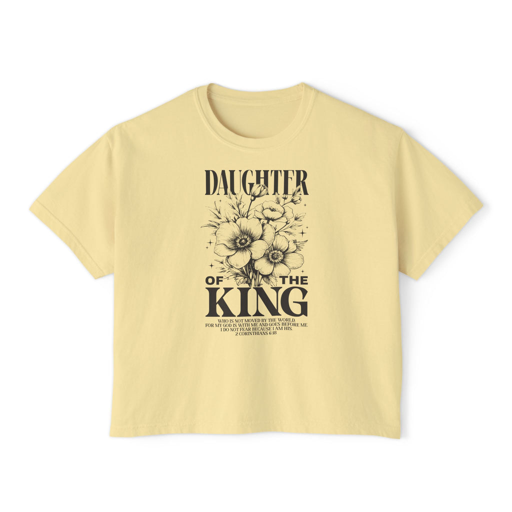 Daughter of the King Floral Boxy Tee