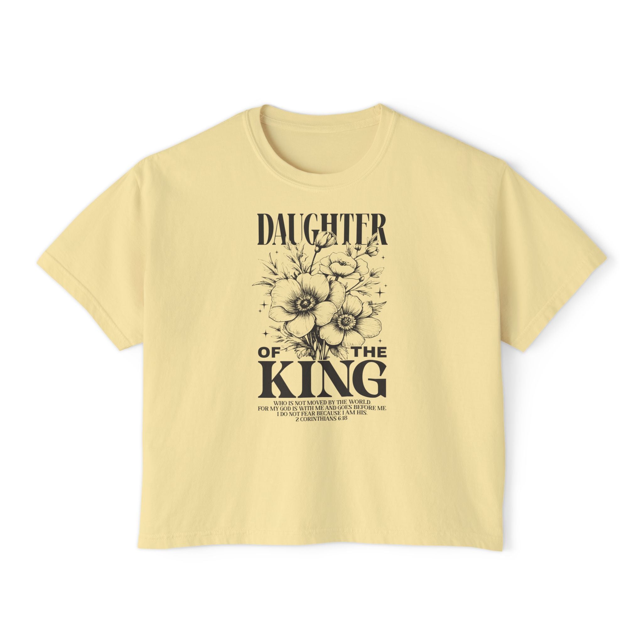 Daughter of the King Floral Boxy Tee