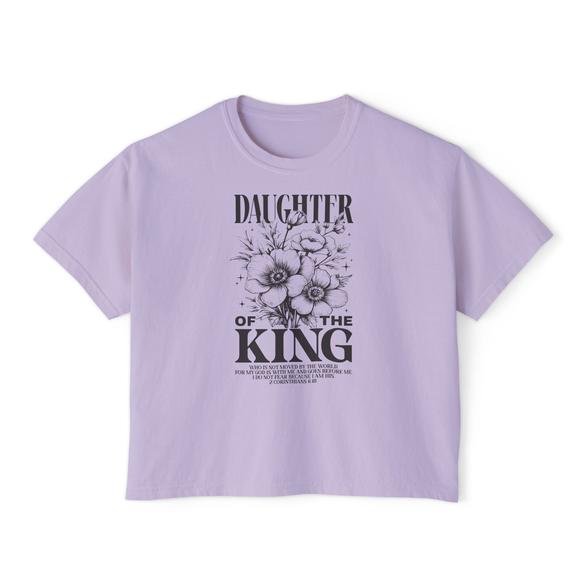 Daughter of the King Floral Boxy Tee