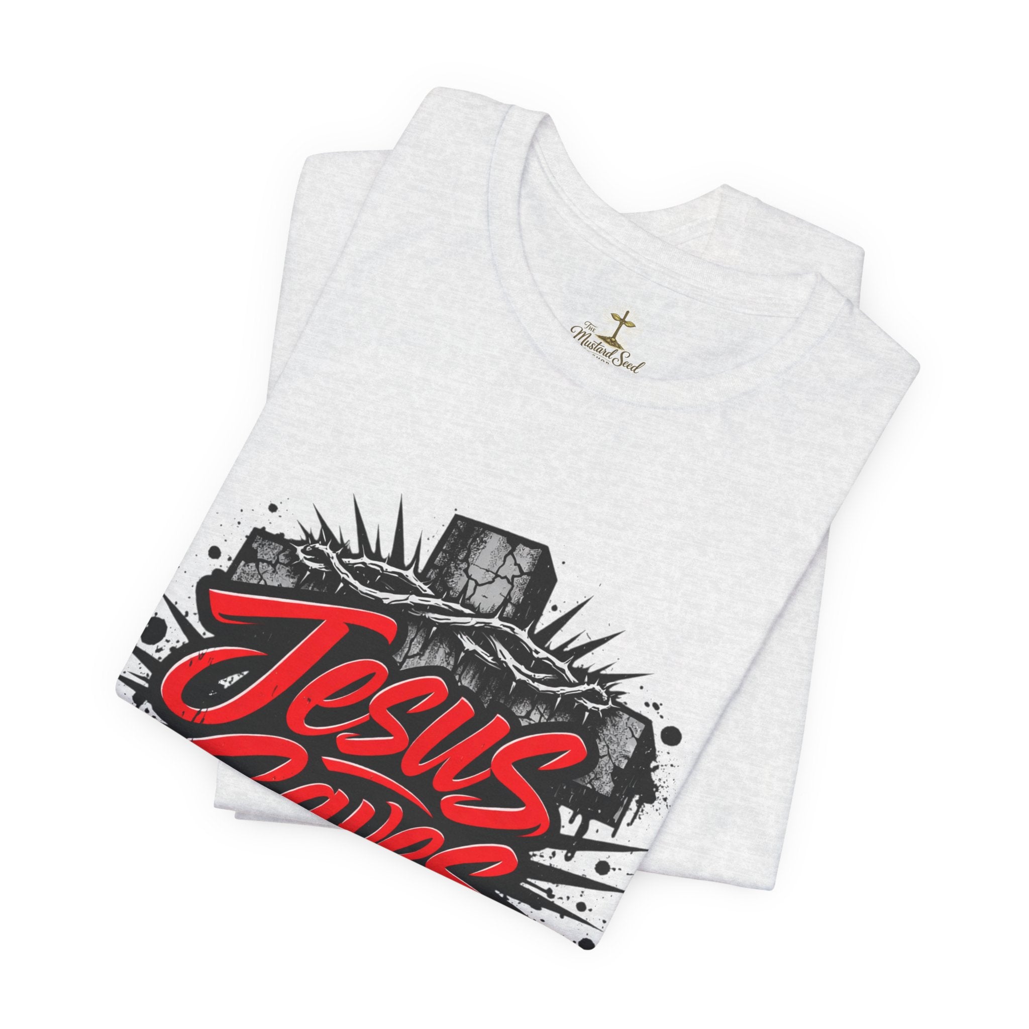Jesus Saves Cross T-Shirt — Bold Graphic Christian Tee