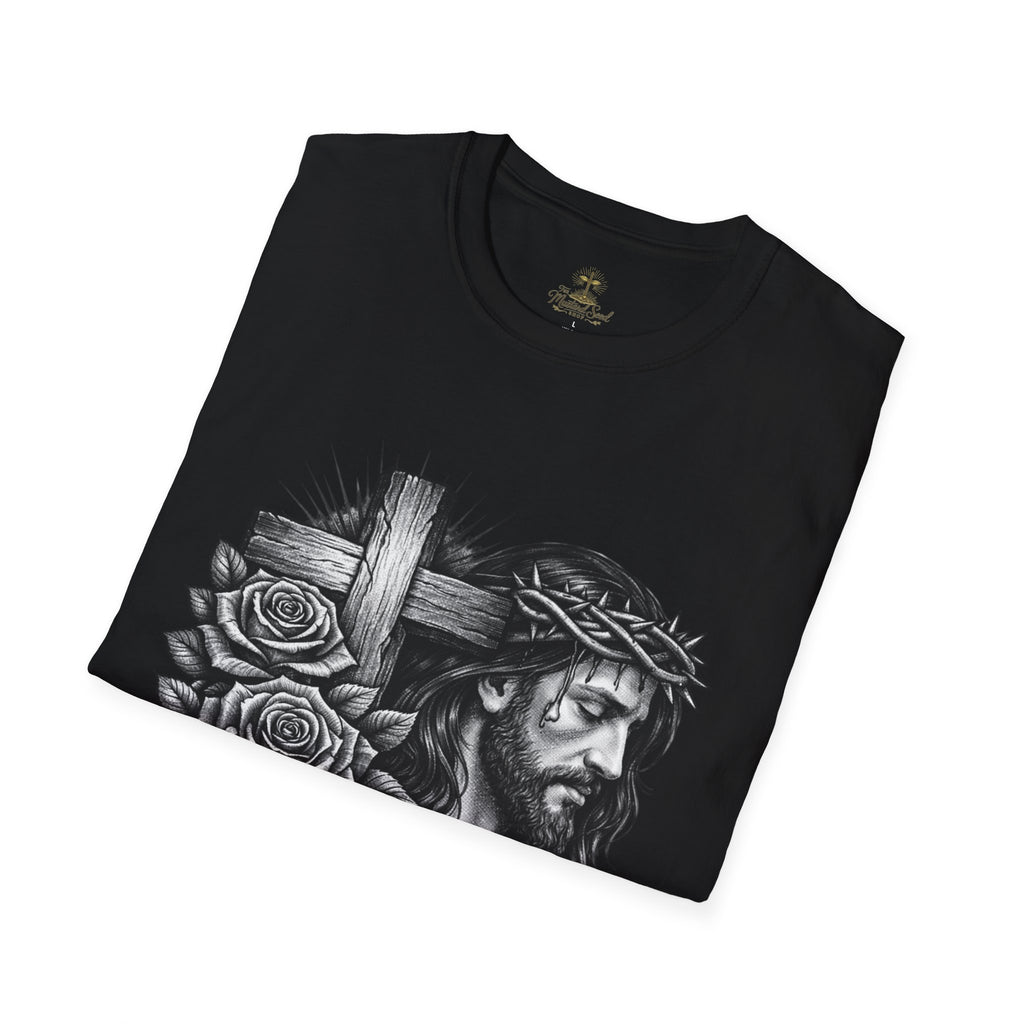 Jesus 'Paid In Full' T-Shirt – Christian Cross & Crown of Thorns Faith Tee