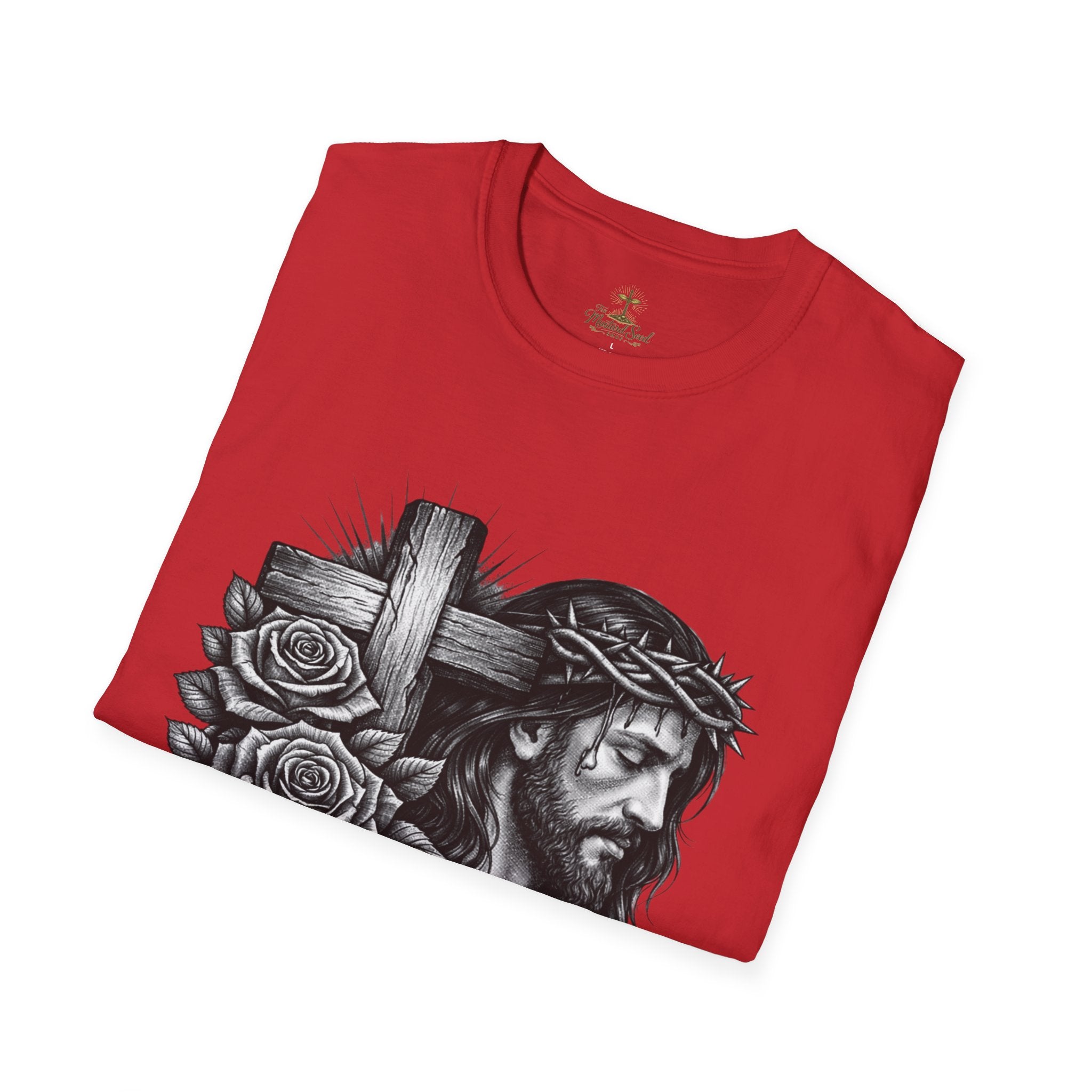 Jesus 'Paid In Full' T-Shirt – Christian Cross & Crown of Thorns Faith Tee
