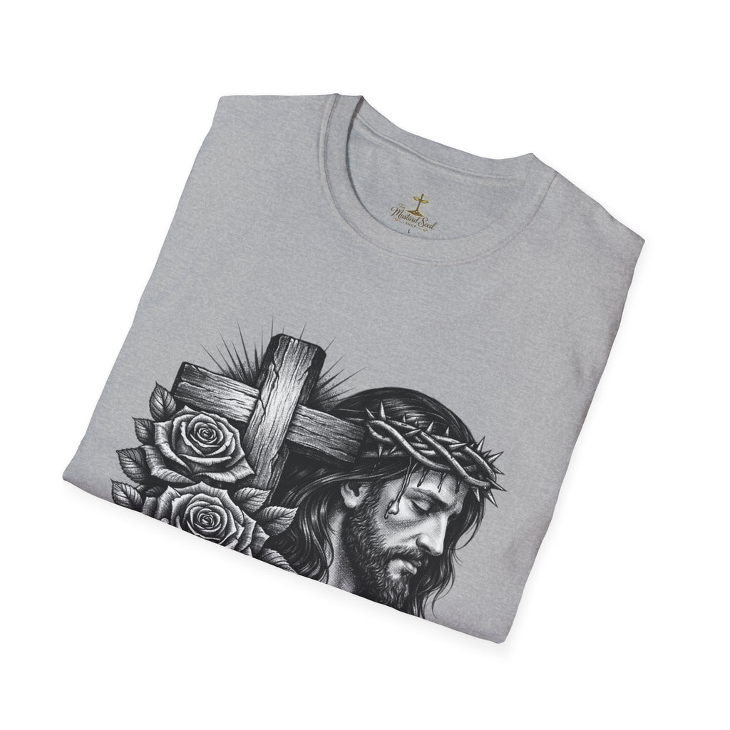 Jesus 'Paid In Full' T-Shirt – Christian Cross & Crown of Thorns Faith Tee